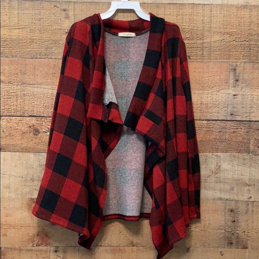 Kids plaid kimono